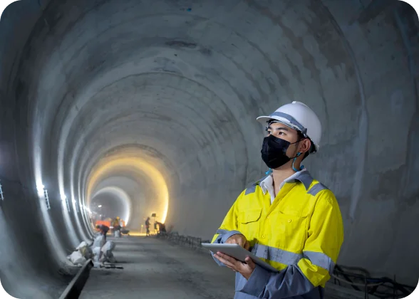 교량 및 터널 (토목) 서비스 배경 이미지