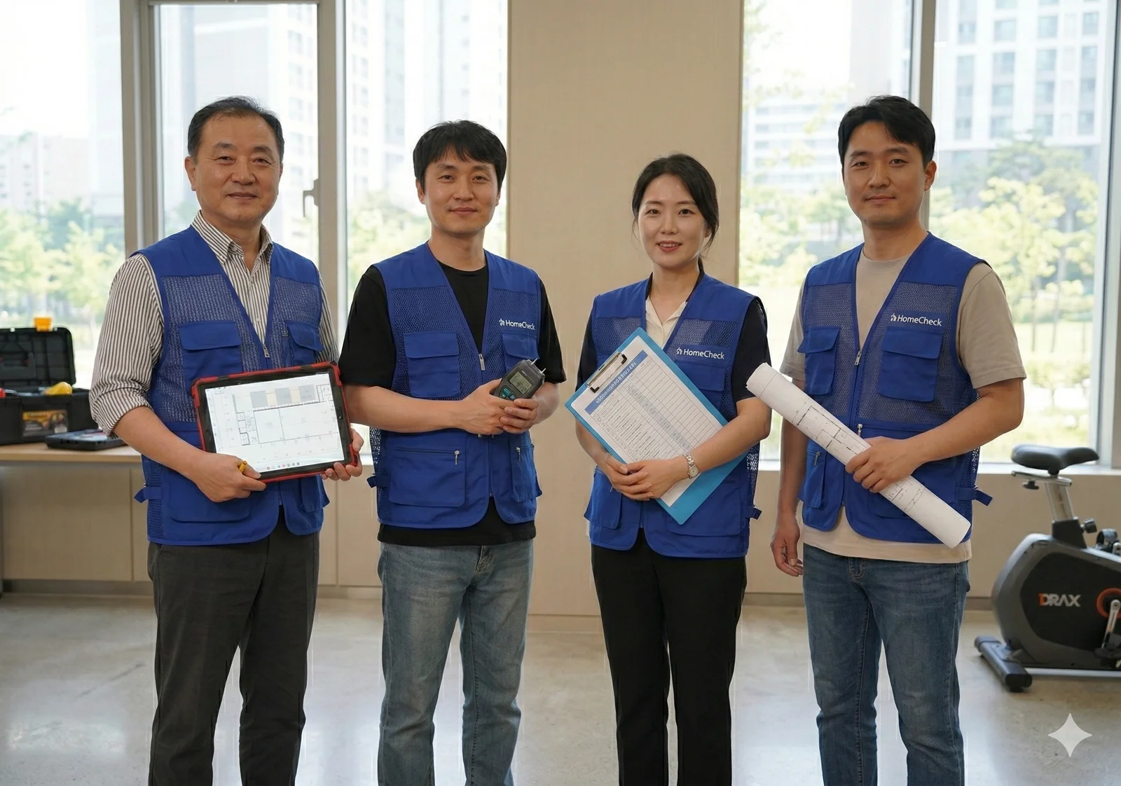 건축 전문가와 숙련된 점검팀으로 구성된 사택관리 전문 인력