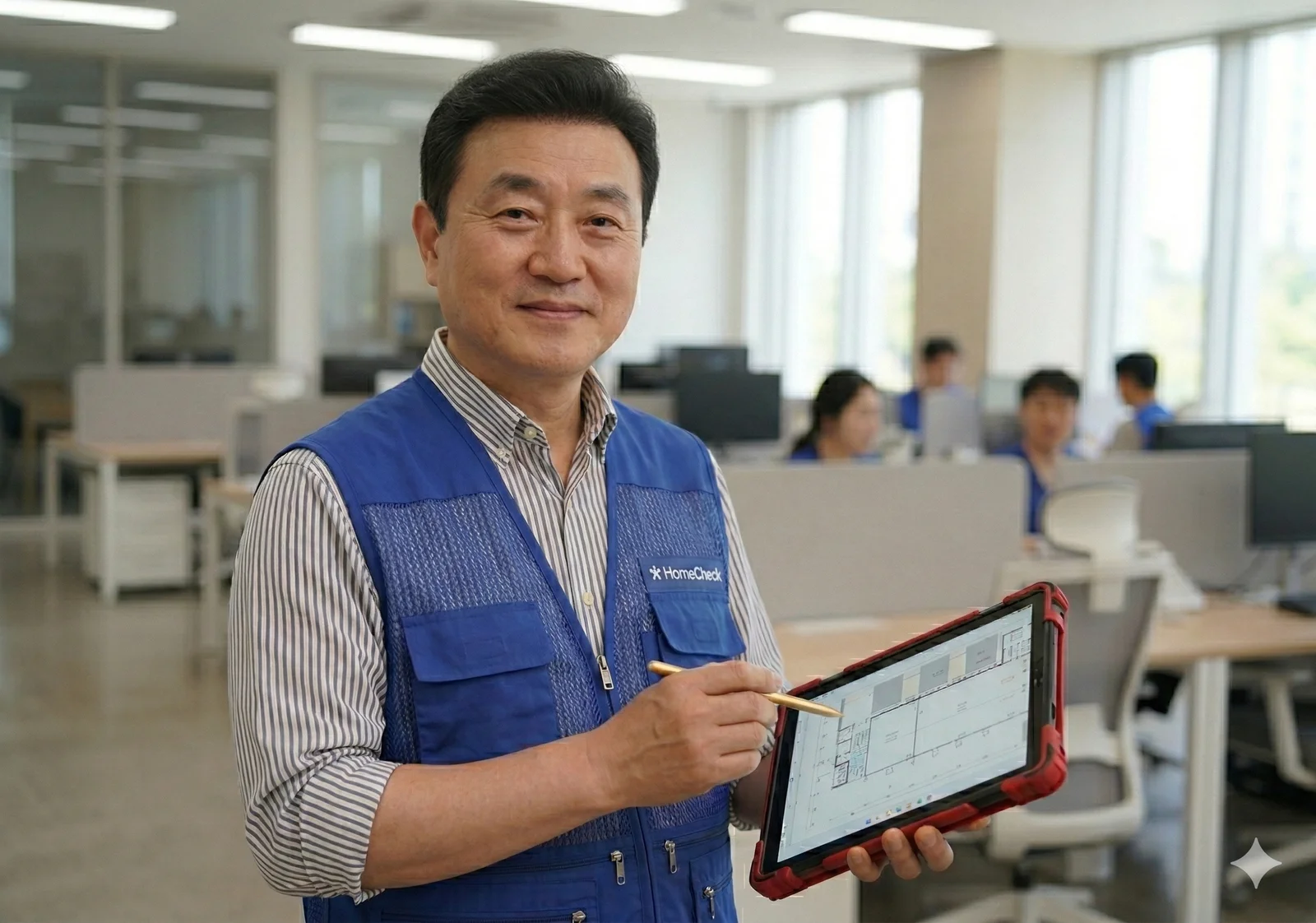 기업별로 1:1 매칭되어 배치되는 사택 전담 관리자의 모습